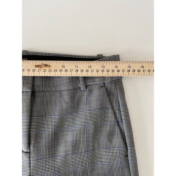 J.Crew Cameron Cropped Pants 4 Plaid High Rise Grey - Picture 11 of 12